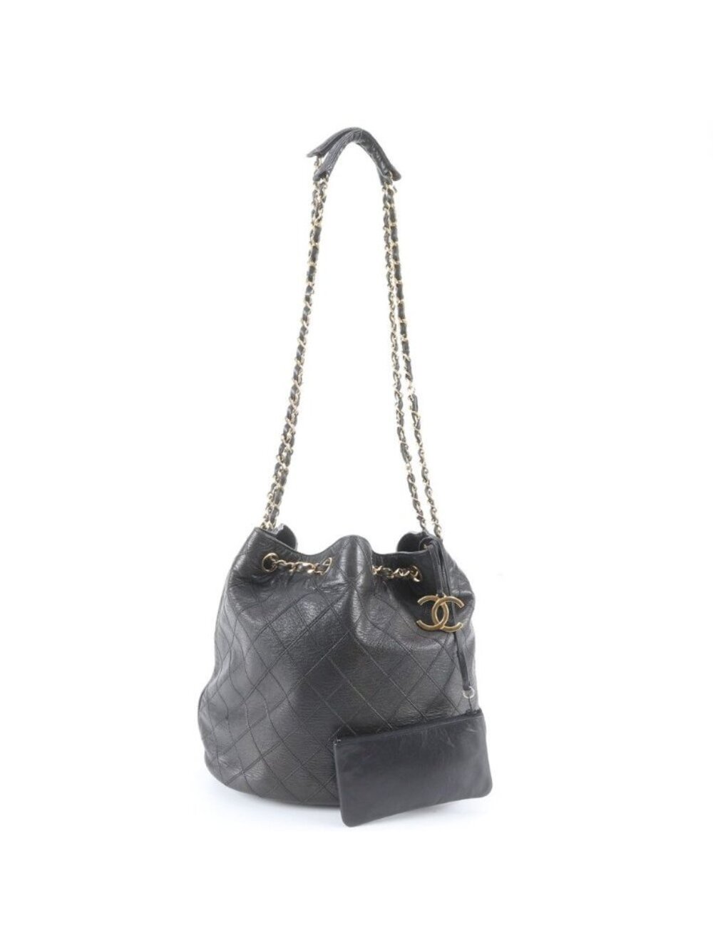 Chanel Quilted Lambskin Leather Chain Shoulder Bag
